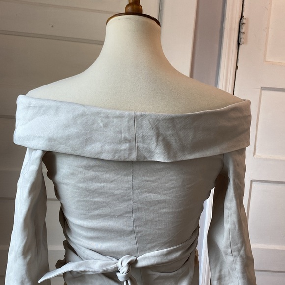 Zara Fitted Blazer Jacket Limited Edition in Stone, Size XS - Picture 13 of 17